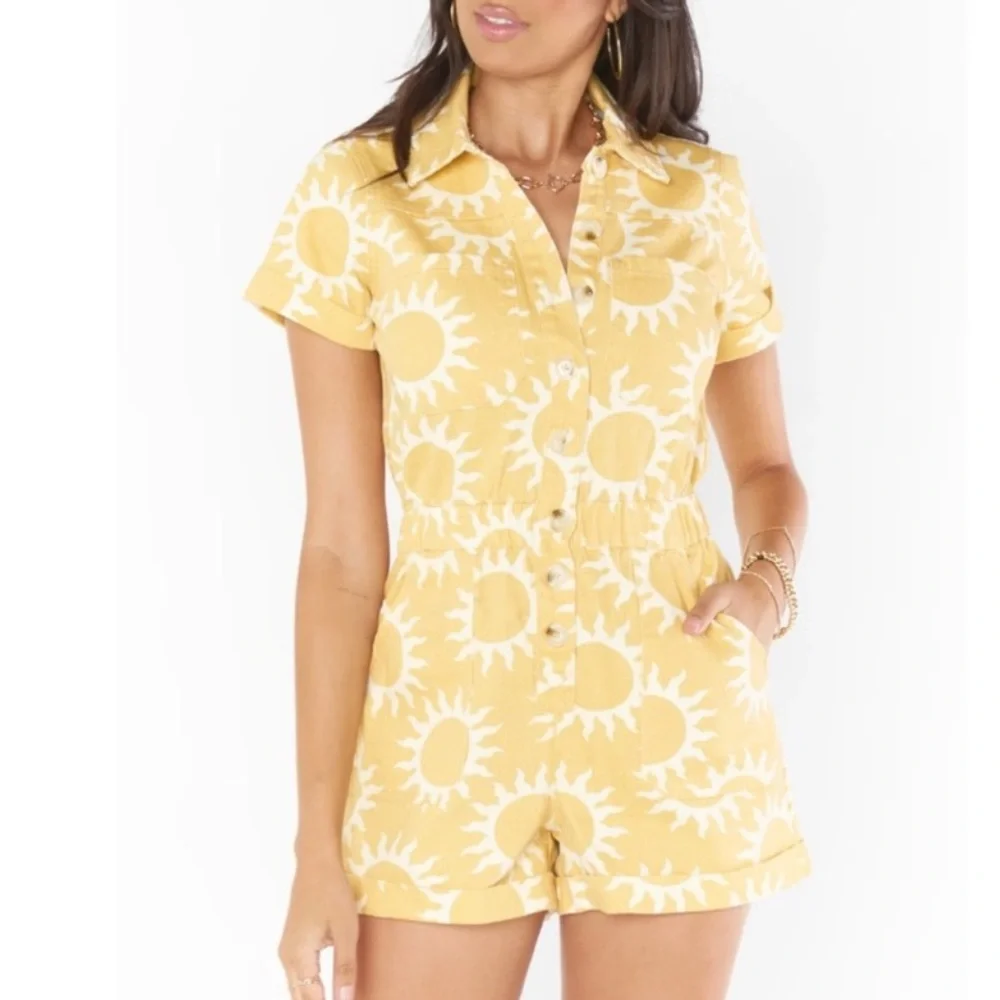 Show Me Your MuMu Cannon Romper Sun Print Size XS - Picture 1 of 4